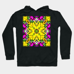 Colorful tulip bouquet pattern. Hoodie